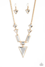 Load image into Gallery viewer, Paparazzi Fetchingly Fierce - Gold Necklace (July 2023 Life of the Party)