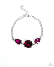 Load image into Gallery viewer, Paparazzi Twinkling Trio - Pink Bracelet