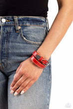 Load image into Gallery viewer, Paparazzi Coat of Arms Couture - Red Bracelet