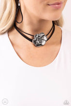 Load image into Gallery viewer, Paparazzi Textured Tapestry - Black Necklace
