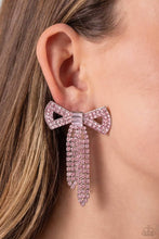 Load image into Gallery viewer, Paparazzi Just BOW With It - Pink Earring