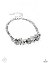Load image into Gallery viewer, Paparazzi Draped Dedication White Bracelet (October 2023 Magnificent Musings)