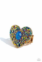 Load image into Gallery viewer, Paparazzi Bejeweled Beau - Blue Ring (November 2023 Life of the Party)