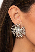 Load image into Gallery viewer, Paparazzi Fancy Fireworks - White Earring (December 2023 Life of the Party)