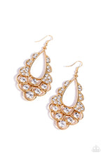Load image into Gallery viewer, Paparazzi Majestic Masquerade - Gold Earring