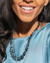 Load image into Gallery viewer, Paparazzi GLASSY Getaway - Black Necklace