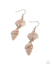 Load image into Gallery viewer, Paparazzi SHELL, I Was In the Area - Rose Gold Earring