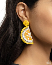 Load image into Gallery viewer, Paparazzi Lemon Leader - Yellow Earring