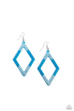 Load image into Gallery viewer, Paparazzi Eloquently Edgy - Blue Earring