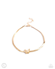 Load image into Gallery viewer, Paparazzi A Flight-ing Chance Gold Anklet