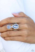 Load image into Gallery viewer, Paparazzi Majestic Manifestation - Blue Ring (February 2024 Fiercely 5th Avenue)