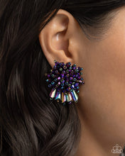 Load image into Gallery viewer, Paparazzi Streamlined Sass Purple Earring