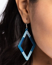 Load image into Gallery viewer, Paparazzi Eloquently Edgy - Blue Earring