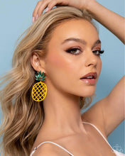 Load image into Gallery viewer, Paparazzi Pineapple Passion Yellow Earring