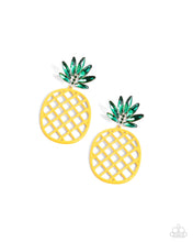 Load image into Gallery viewer, Paparazzi Pineapple Passion Yellow Earring