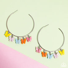 Load image into Gallery viewer, Paparazzi Bemusing Butterflies - Multi Earring (April 2024 Life of the Party)