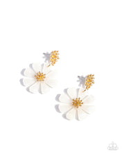 Load image into Gallery viewer, Paparazzi Poetically Pastel - White Earring