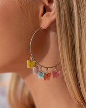 Load image into Gallery viewer, Paparazzi Bemusing Butterflies - Multi Earring (April 2024 Life of the Party)