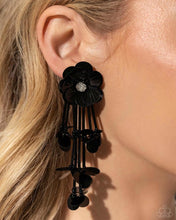 Load image into Gallery viewer, Paparazzi Floral Future - Black Earring (April 2024 Life of the Party)
