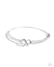 Load image into Gallery viewer, Paparazzi Gamut Glam - White Bracelet