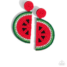 Load image into Gallery viewer, Paparazzi Watermelon Welcome - Red Earring