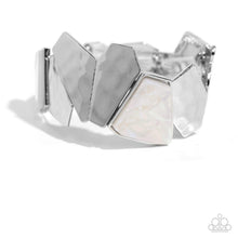Load image into Gallery viewer, Paparazzi Mismatched Marvel - White Bracelet