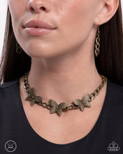 Load image into Gallery viewer, Paparazzi Aerial Ambition - Brass Choker Necklace