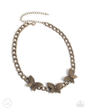 Load image into Gallery viewer, Paparazzi Aerial Ambition - Brass Choker Necklace