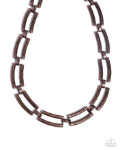 Load image into Gallery viewer, Paparazzi Technical Texture - Copper Necklace