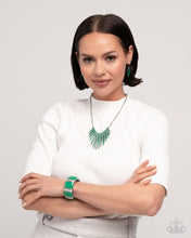 Load image into Gallery viewer, Paparazzi Fashionable Fringe - Green Necklace