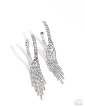 Load image into Gallery viewer, Paparazzi Jaw-Dropping Jubilee - White Earring (September 2024 Life of the Party)