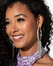 Load image into Gallery viewer, Paparazzi Jaw-Dropping Jubilee - White Earring (September 2024 Life of the Party)