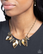 Load image into Gallery viewer, Paparazzi Leafy Leader - Brass Necklace