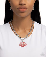 Load image into Gallery viewer, Paparazzi Keepsake Kisser - Red Necklace