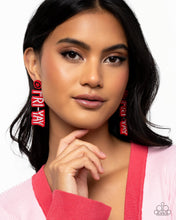 Load image into Gallery viewer, Paparazzi Its Friday! - Red Earring