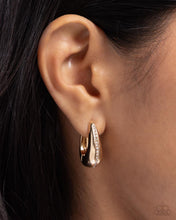 Load image into Gallery viewer, Paparazzi Executive Mansion - Gold Hoop Earrings