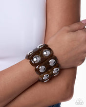 Load image into Gallery viewer, Paparazzi Hammered Hymn Brown Bracelet