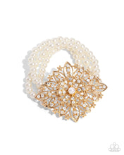 Load image into Gallery viewer, Paparazzi Flattering Floral Gold Bracelet