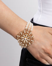 Load image into Gallery viewer, Paparazzi Flattering Floral Gold Bracelet
