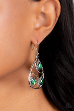 Load image into Gallery viewer, Paparazzi Send the BRIGHT Message - Green Earring