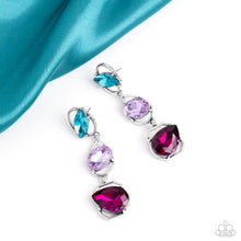 Load image into Gallery viewer, Paparazzi Dimensional Dance - Multi Earring (August 2023 Life of the Party)