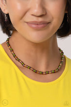 Load image into Gallery viewer, Paparazzi Colorfully GLASSY - Purple Necklace