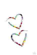 Load image into Gallery viewer, Paparazzi Striped Sweethearts - Multi Earring