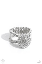 Load image into Gallery viewer, Paparazzi Polished Pageant - White Ring (November 2023 Magnificent Musings Fashion Fix)