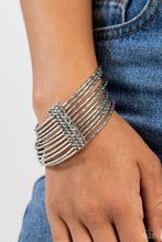 Load image into Gallery viewer, Paparazzi Shimmery Silhouette - Silver Bracelet