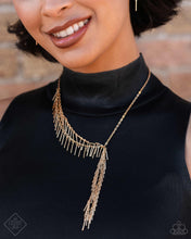 Load image into Gallery viewer, Paparazzi Linear Leap - Gold Necklace (May 2024 Magnificent Musings)