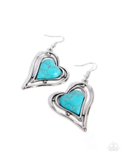 Load image into Gallery viewer, Paparazzi Grounded Gift Blue Earrings