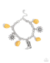 Load image into Gallery viewer, Paparazzi Badlands Beau - Yellow Bracelet