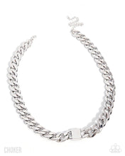 Load image into Gallery viewer, Paparazzi Rebellious Reaction Silver Necklace
