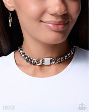 Load image into Gallery viewer, Paparazzi Rebellious Reaction Silver Necklace